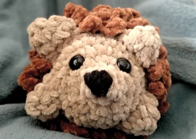 Le hérisson en peluche crochet