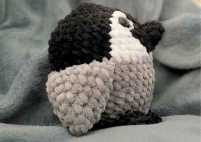 Peluche crochet pingouin