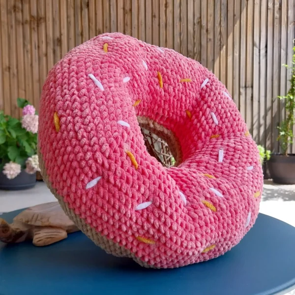 Coussin donuts crochet