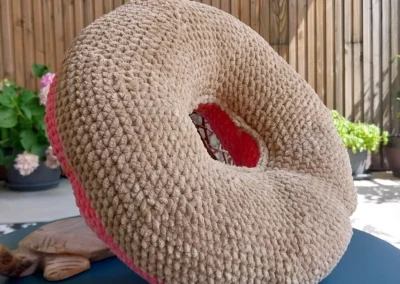 Coussin donuts crochet